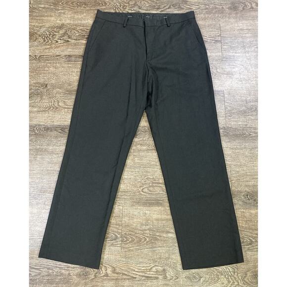 Calvin Klein Other - Calvin Klein Men’s Dress Pants Black Flat Front Straight Leg 32x29